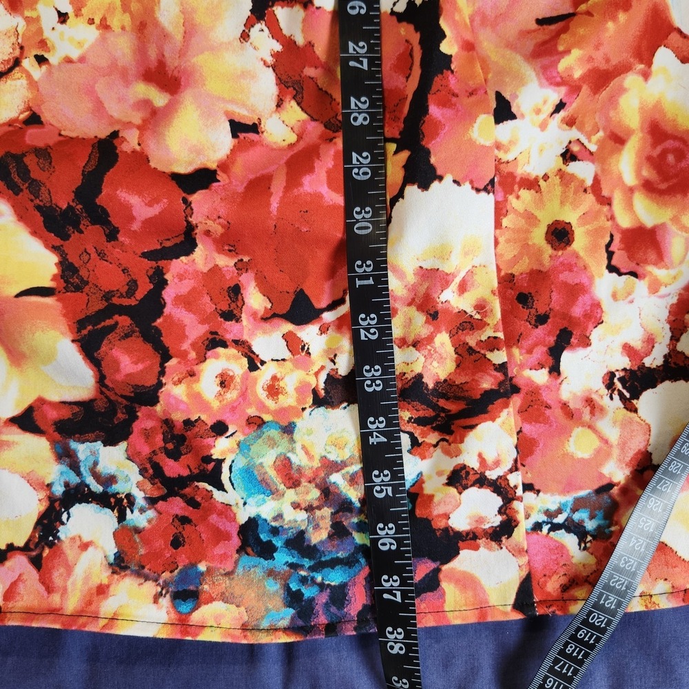 Liz Claiborne Painterly Floral Classic Heritage Summer Sundress Size 16 - Picture 12 of 12
